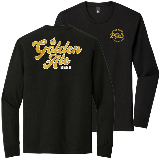 Elliots Wood Fired Kitchen and Tap Golden Ale Long Sleeve Triblend T-Shirt