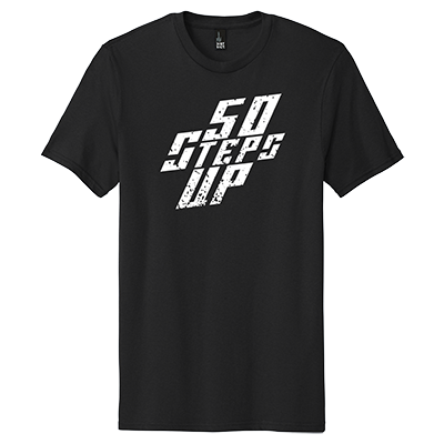 50 Steps Up Logo District Concert Tee