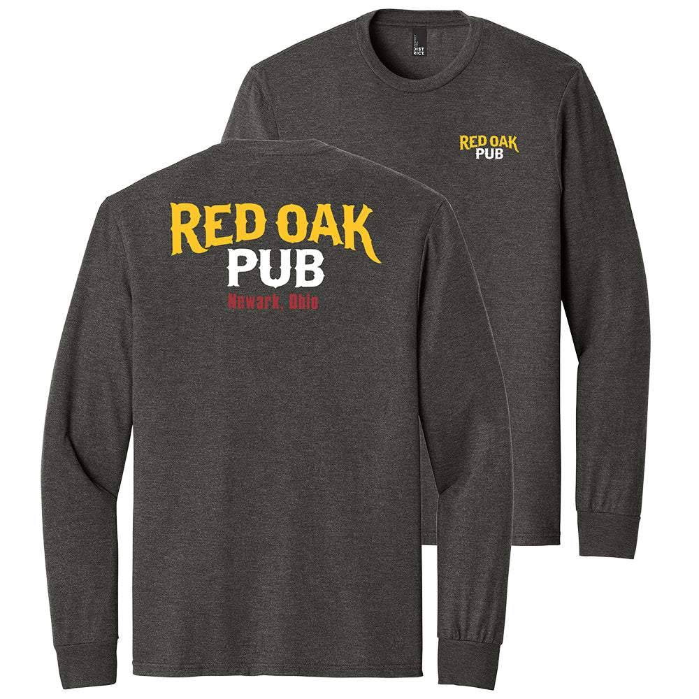Red Oak Text Perfect Tri Long Sleeve Tee
