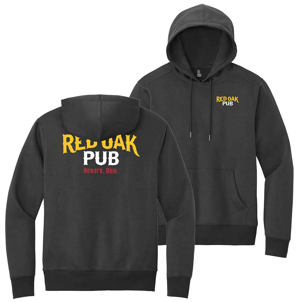 Red Oak Text Perfect Weight Fleece Hoodie