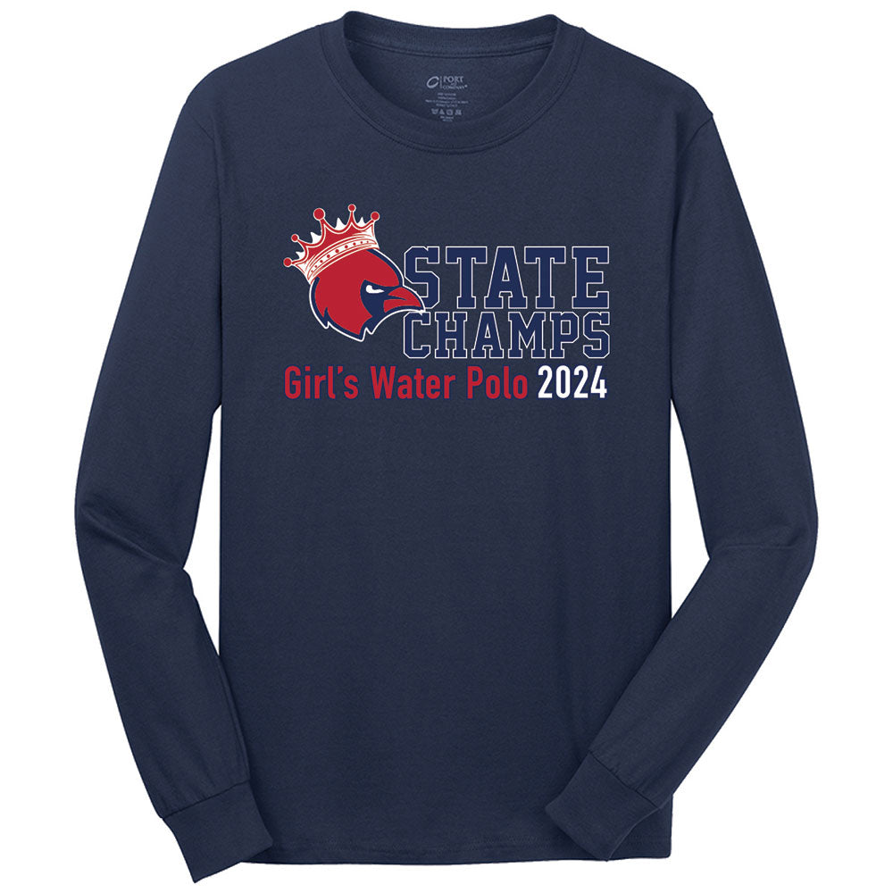 Adult Port & Company Long Sleeve Core Cotton Tee