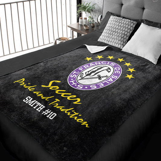 Plush Minky Blanket St Francis DeSales Boys Soccer