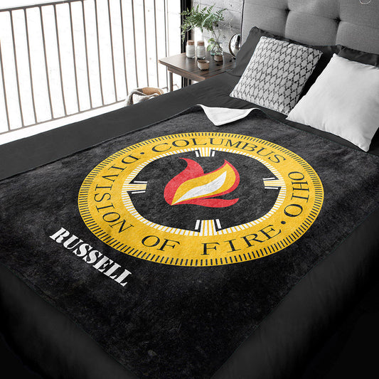Plush Minky Blanket Columbus Fire Department