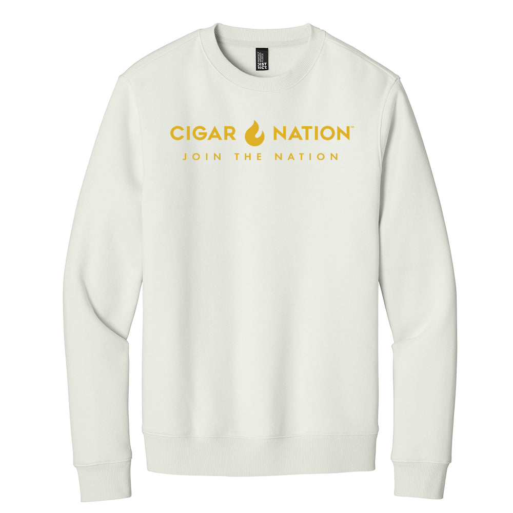 Cigar Nation District Perfect Weight Fleece Crewneck Sweatshirt