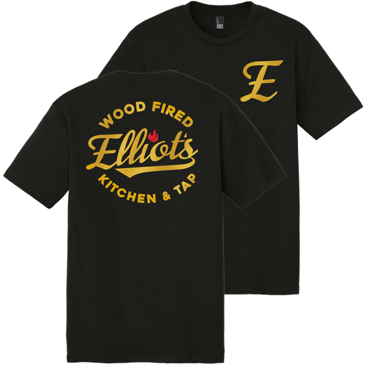 Elliots Wood Fired Kitchen and Tap Logo Perfect Tri Tee