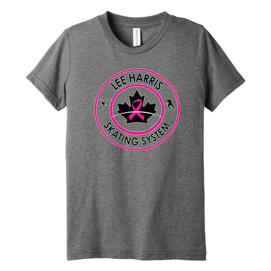 Youth Breast Cancer LHSS Logo Triblend T-Shirt