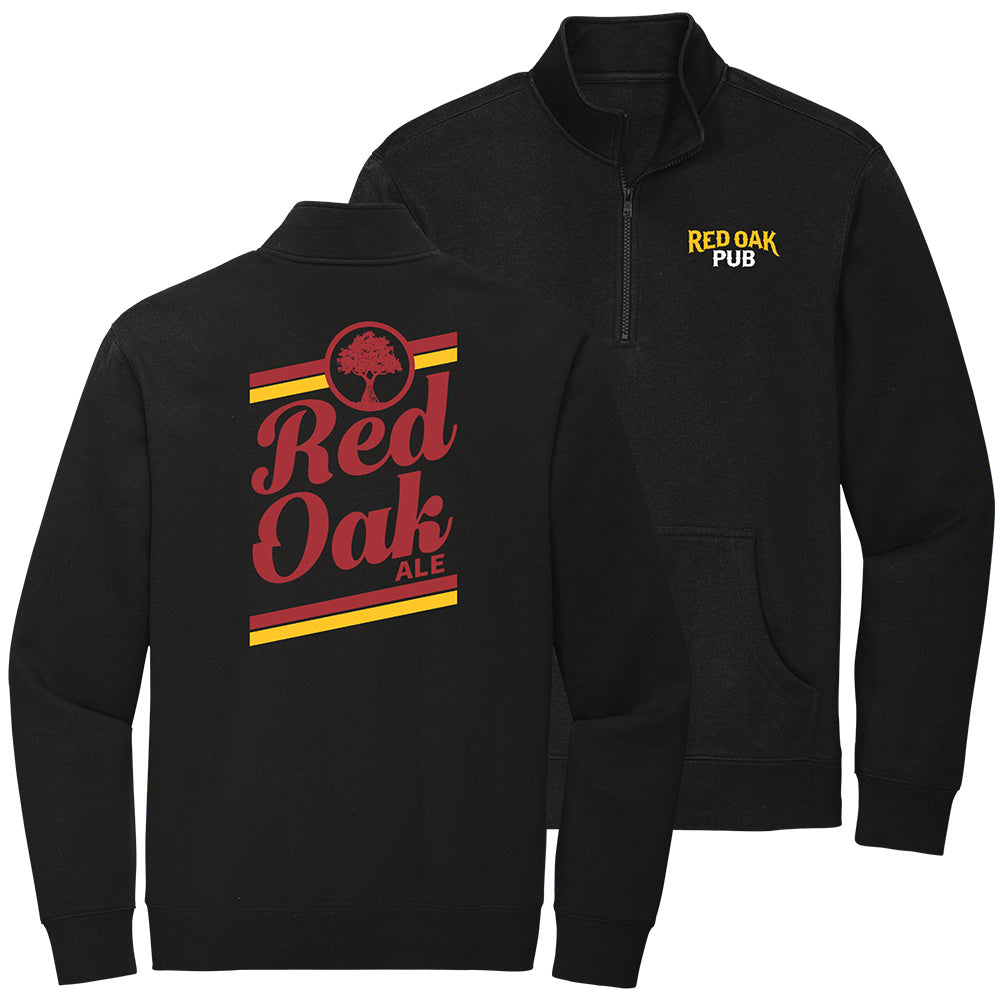 Red Oak Ale Fleece Quarter Zip Pullover Sweatshirt