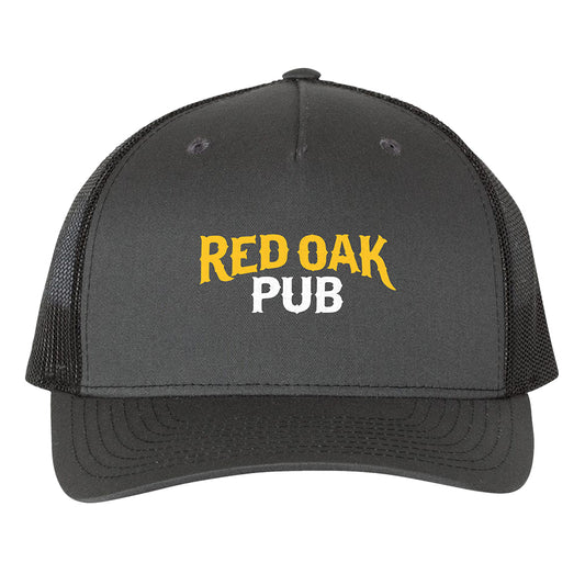 Red Oak Text Trucker Cap