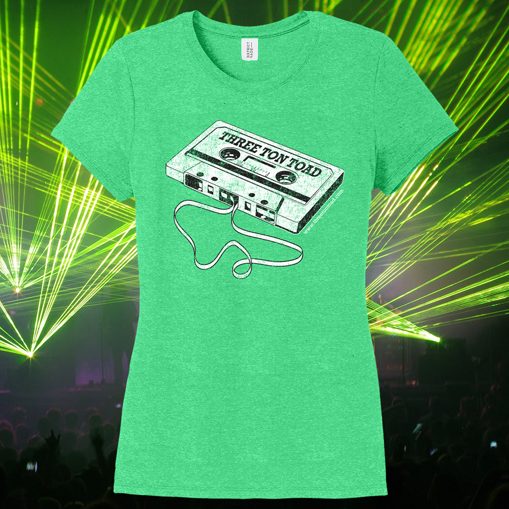 Three Ton Toad Cassette Tape Women's Tri-Blend T-Shirt