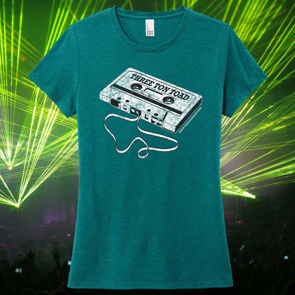 Three Ton Toad Cassette Tape Women's Tri-Blend T-Shirt