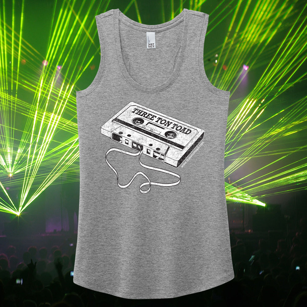 Three Ton Toad Cassette Tape Women's Racerback Tank