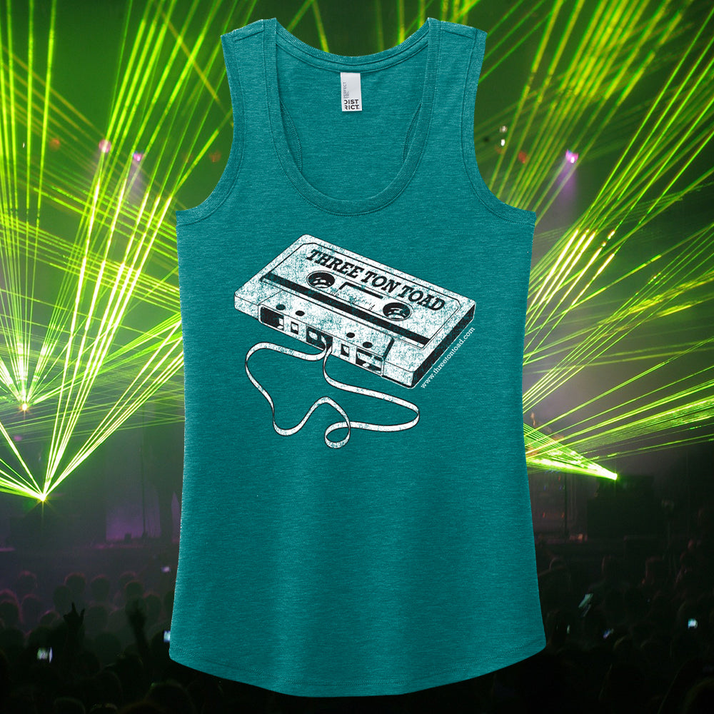 Three Ton Toad Cassette Tape Women's Racerback Tank