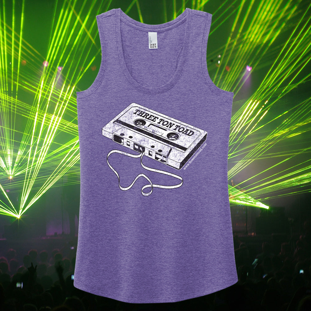 Three Ton Toad Cassette Tape Women's Racerback Tank