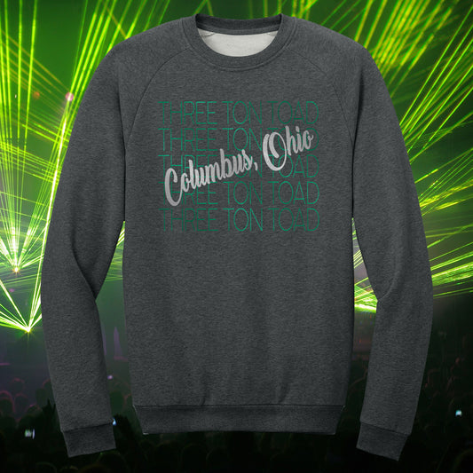 Three Ton Toad Columbus, Ohio Fleece Crewneck Sweatshirt