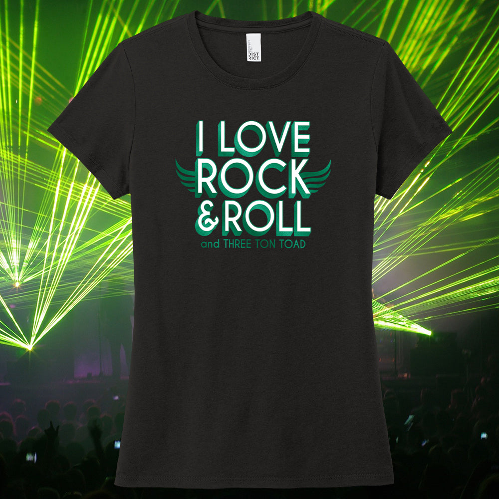 Three Ton Toad Rock & Roll Women's Tri-Blend T-Shirt