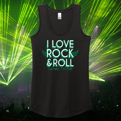 Three Ton Toad Rock & Roll Women's Racerback Tank