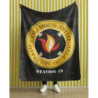 Plush Minky Blanket Columbus Fire Department